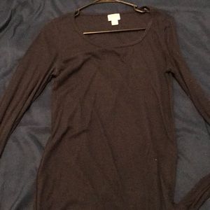 Navy blue long sleeve tee